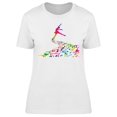 thumbnail image 1 of Abstract Music Dancer T-Shirt Women -Image by Shutterstock, Female XX-Large, 1 of 2