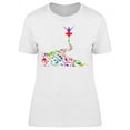 thumbnail image 1 of Abstract Musical Dancer T-Shirt Women -Image by Shutterstock, Female XX-Large, 1 of 2