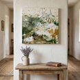 thumbnail image 1 of Abstract Nature Canvas Wall Art for Living Room Bedroom Bathroom, Vintage Minimalist Forest Green Brown Textured Canvas Art Wall Decor, Artwork for Walls Home Office Decor, 8"x8", 1 of 7