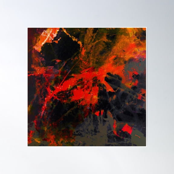 Abstract Nature Landscape Concept Poster Wall Art, Modern Wall Decor, 16x16 UNFRAMED