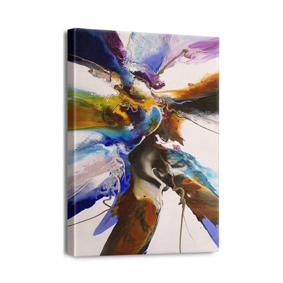 Abstract Navy Art Walls Modernize Your Office, Living Room or Bedroom Decor (12x16inch)