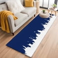thumbnail image 1 of Abstract Navy Blue 2'x6' Runner Rugs for Hallway Kitchen Bedside Non Slip Washable, Modern Minimalist Graffiti Artwork Entryway Rug Runners with Rubber Backing, Long Carpet Runner for Laundry Room, 1 of 8