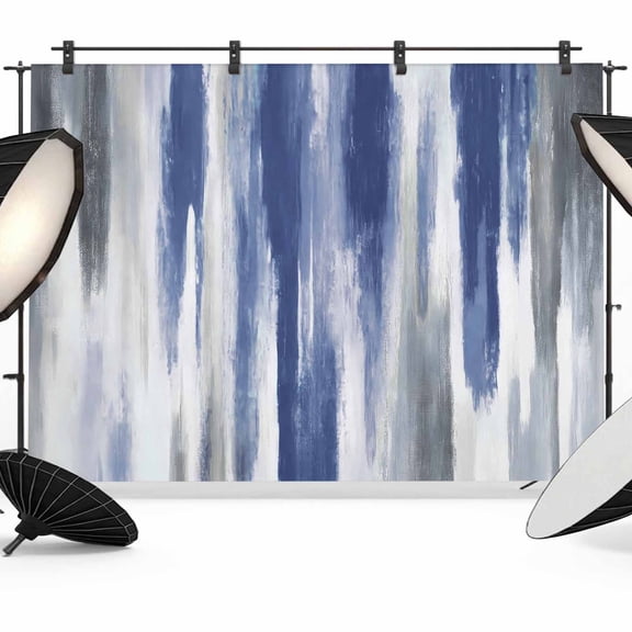 Abstract Navy Blue Backdrop for Photoshoot,Photography Photo Studio Background Wall Backdrop,Vintage Grey Street Painting Art Back Drop Banner Panel for Portraits Wedding Party Live Streaming 7x5Ft