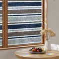 Abstract Navy Blue Brown Stripes Line Window Privacy Film,Heat Control ...