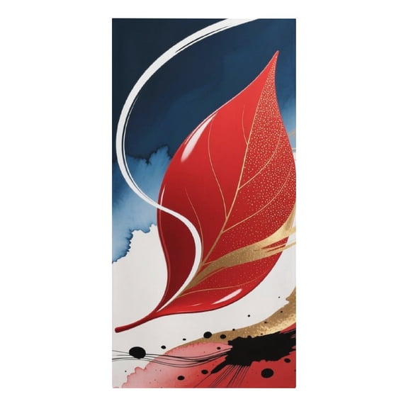 Abstract Navy Blue Burnt Orange Microfiber Beach Towel Absorbent Compact Towels for Swimming Pool Beach Travel Things for Vacation Essentials Adult Gift,61.4×30.3Inch
