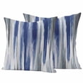 thumbnail image 1 of Abstract Navy Blue Outdoor Waterproof Pillow Covers, Vintage Grey Street Painting Art Decorative Square Throw Pillowcase Sofa Cushion Sham for Patio/Couch/Chair, 16"x16" 2 Pack, 1 of 8