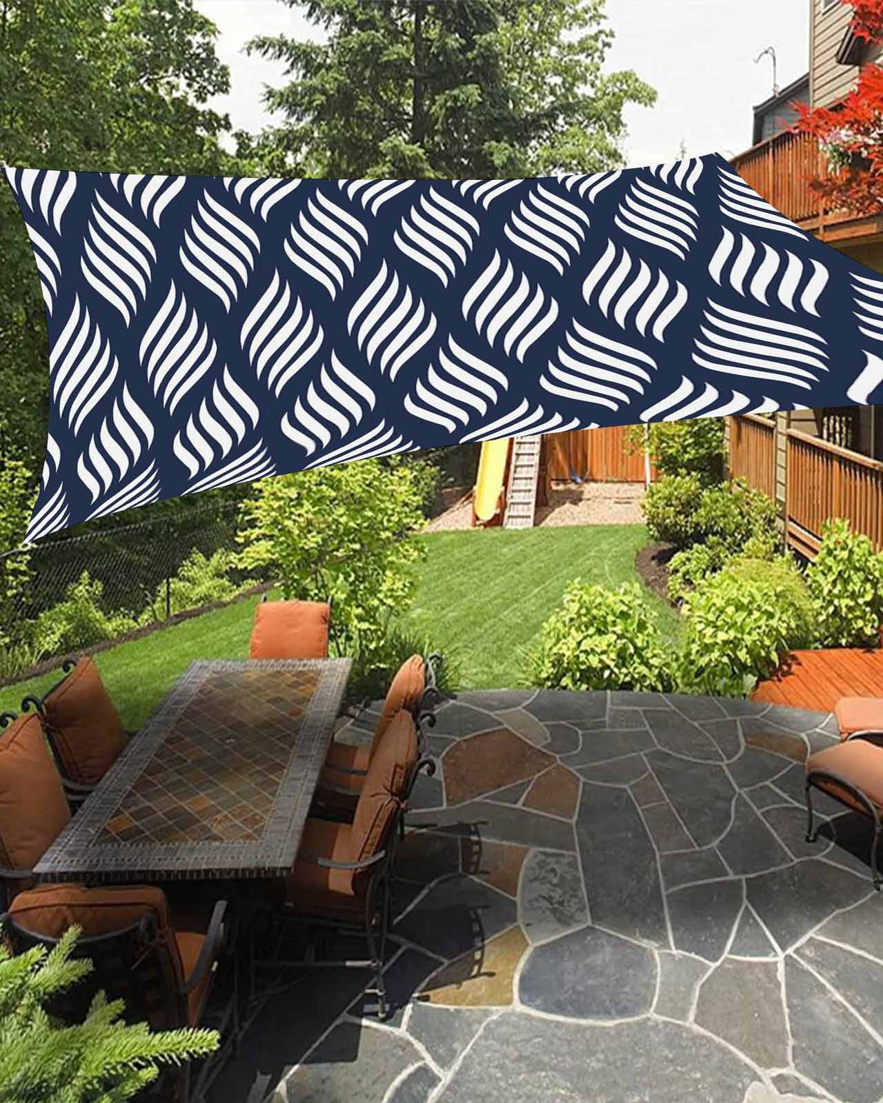 Abstract Navy Blue,Sun Sail Shades Rectangle Canopy,Sunlight Block ...