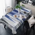 thumbnail image 1 of Abstract Navy Blue Table Cloth Waterproof Tablecloths, Vintage Grey Street Painting Art Tablecloth Dining Table Cover for Kitchen Party Tabletop Outdoor, Rectangle Tablecloth 60x120 Inch, 1 of 9