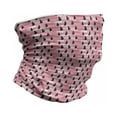 thumbnail image 1 of Abstract Neck Gaiter, Strokes and Drops, Unisex, Pale Pink White, by Ambesonne, 1 of 3