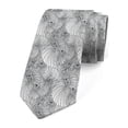 thumbnail image 1 of Abstract Necktie, Curvy Hypnotic Lines Dots, Dress Tie, 3.7", Black and White, by Ambesonne, 1 of 3