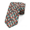 thumbnail image 1 of Abstract Necktie, Simple Puzzle Mosaic, Dress Tie, 3.7", Multicolor, by Ambesonne, 1 of 3