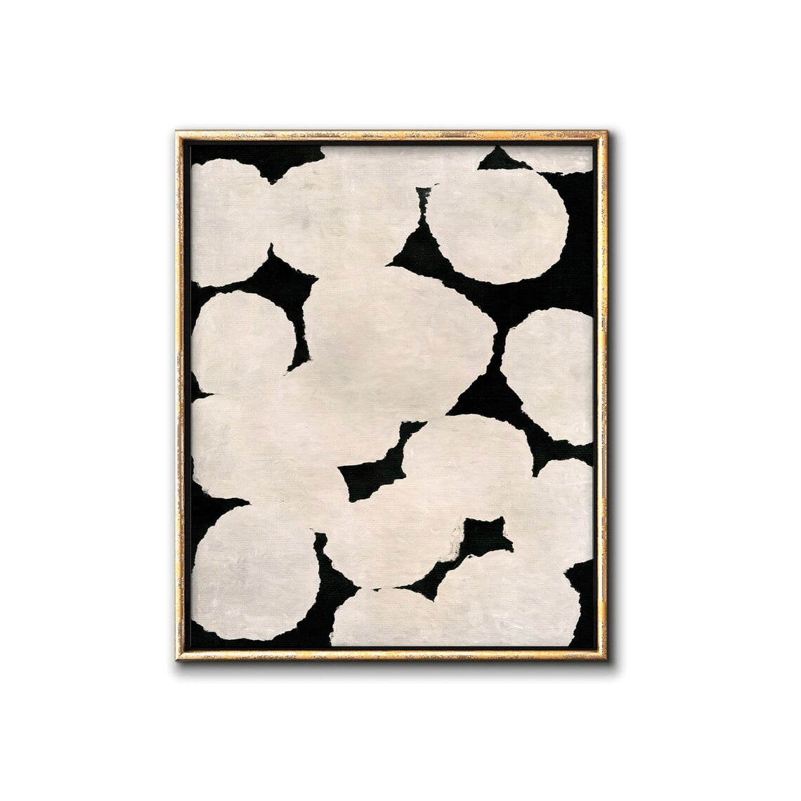 Abstract Neutral Painting Printsful Modern Wall Art Abstracted Shapes