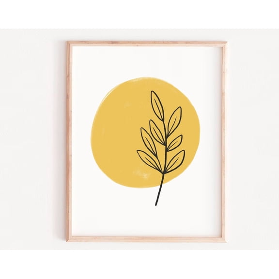 Abstract Neutral Print, Neutral Colors, Abstract Art, Pastel Neutral Art, One Line Draw, Yellow Wall Art, Modern Wall Decor, 8x12 UNFRAMED