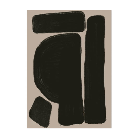 Abstract Objects - Photography Abstract Minimalist Geometric Modern Art Black and White Bauhaus Unframed Wall Art Print 4 x 6 inches