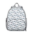 thumbnail image 1 of Abstract Ocean Student Backpack - Water-Resistant School Bag with Nautical Sea Life Cartoon Design, Lightweight and Comfortable for Outdoor Activities and Travel, 1 of 6