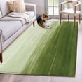 thumbnail image 1 of Abstract Ocean Washable Area Rugs 3'x5', Green Gradient Oil Painting Texture Low Pile Throw Living Room Rug Non-Slip Sturdy Edge Binding Carpet for Indoor Entryway Bedside Kitchen, 1 of 9