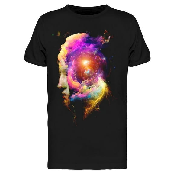 Abstract Of Fractal Colors T-Shirt Men -Image by Shutterstock, Male x-Large