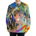 Abstract Oil Painting 2025 Autumn/winter Round Neck Sweater for Couples