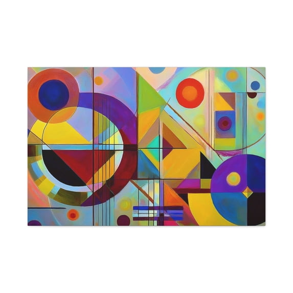 Abstract Pattern Canvas Abstract Oil Painting Print Canvas 24x16 30x20 36x24 48x32 60x40 Bright ...