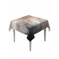 thumbnail image 1 of Abstract Oil Painting Table Cloth 60x60 Inch Square, Brown Grey Watercolor Modern Art Waterproof Tablecloth Washable Table Cover for Party Picnic Dinner Decor, 1 of 9