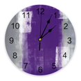 thumbnail image 1 of Abstract Oil Painting Texture Wall Clock Large Modern Kitchen Dinning Round Wall Clocks Bedroom Silent Hanging Watch, 1 of 5