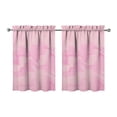 thumbnail image 1 of Abstract Oil Paiting Watercolor Kitchen Curtains - Vintage Tier Cafe Curtains for Bathroom Living RV Rod Pocket Window Drapes 36 Inch 2 Panels Set 28"x36" Window Treatment Tiers, 1 of 4