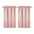 thumbnail image 1 of Abstract Oil Paiting Watercolor Kitchen Curtains - Vintage Tier Cafe Curtains for Bathroom Living RV Rod Pocket Window Drapes 36 Inch 2 Panels Set 28"x36" Window Treatment Tiers, 1 of 4