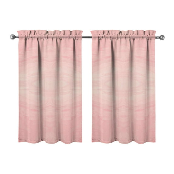 Abstract Oil Paiting Watercolor Kitchen Curtains - Vintage Tier Cafe Curtains for Bathroom Living RV Rod Pocket Window Drapes 36 Inch 2 Panels Set 28"x36" Window Treatment Tiers