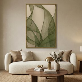 Abstract Olive And Mesh Poster , Poster Print Only