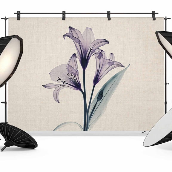 Abstract Ombre Backdrop for Photography, Purple Lily Beige Texture Photo Backdrop Portrait Background Party Banner Photo Backgrounds for Studio Booth Props, 10x8ft