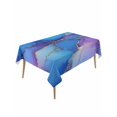 thumbnail image 1 of Abstract Ombre Blue Purple Marble Table Cloth 54x108 Inch Rectangle, Modern Art Waterproof Tablecloth Washable Table Cover for Party Picnic Dinner Decor, 1 of 9
