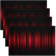 thumbnail image 1 of Abstract Ombre Table Place Mats, 18"x12", Red and Black Placemats Set of 4 for Red Ombre Placemat for Kitchen Dining Table Decor Indoor Outdoor Modern Gradient Contemporary, 1 of 4