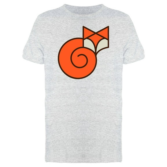 Abstract Orange Fox Doodle Tee Men's -Image by Shutterstock