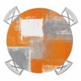 thumbnail image 1 of Abstract Orange Gray Oil Painting Elastic Fitted Round Table Cover Vintage Texture Waterproof Outdoor Tablecloth for Holiday Party, Picnic, Patio & Dining Fits Tables Up to 36"-44", 1 of 8