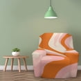 thumbnail image 1 of Abstract Orange Pink Swirl Pattern Single Sofa Cover Simple Anti-Cat Scratch All-Inclusive Elastic Dust Cover Universal In All Seasons, 1 of 5