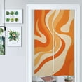 thumbnail image 1 of Abstract Orange Swirl Design Art Door Curtain Nordic Living Room DoorCurtain Porch Partition Curtain Kitchen Rative Half Curtain, 1 of 4