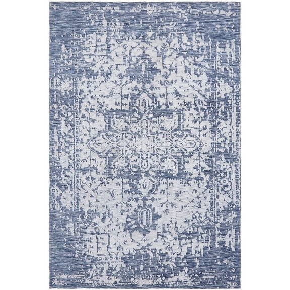 Kalaty Citadel Area Rug CD-871 Contemporary Design with Rectangle Blue, 5'6" x 8'6"