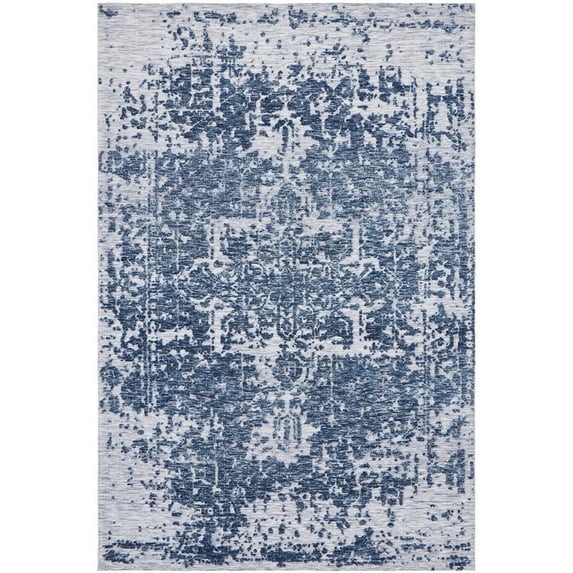 Kalaty Citadel Area Rug CD-872 Contemporary Design with Rectangle Blue, 5'6" x 8'6"