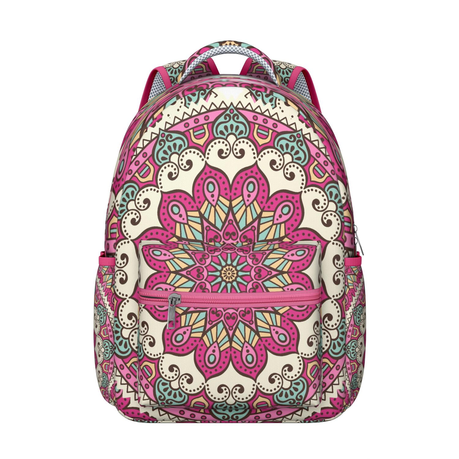 Abstract Ornamental Mandala Students Backpack Lightweight 