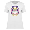 thumbnail image 1 of Abstract Owl Cartoon Style T-Shirt Women -Image by Shutterstock, Female Large, 1 of 2