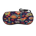 Abstract Owl and Flowers Sunglasses Case Neoprene UltraLight and