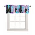 thumbnail image 1 of Abstract Paint Linen Curtain Valance for Bedroom/Bathroom/Kitchen/Office/Living/Dining Room Window,Multicolor Cool Abstract Scattered Colors Rod Pocket Topper Decorative Cafe Drapes Panel 60"x18", 1 of 6