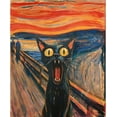 thumbnail image 1 of Abstract Paint by Numbers Kit - The Scream Cat Paint by Numbers - Animal Easy Painting by Numbers for Adults Without Frame Acrylic Oil Painting Drawing, 16x20 inch Without frame, 1 of 8