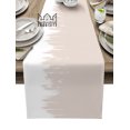 Abstract Paint Smear Color Light Pink Dinning Table ration Coffee Table