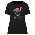 thumbnail image 1 of Abstract Paint Splash Flamingo T-Shirt Women -Image by Shutterstock, Female Small, 1 of 2