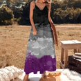 thumbnail image 1 of Abstract Paint Splatter Asexual Pride Flag Pattern Sleeveless Dress Women long dress summer dress for women, 1 of 6
