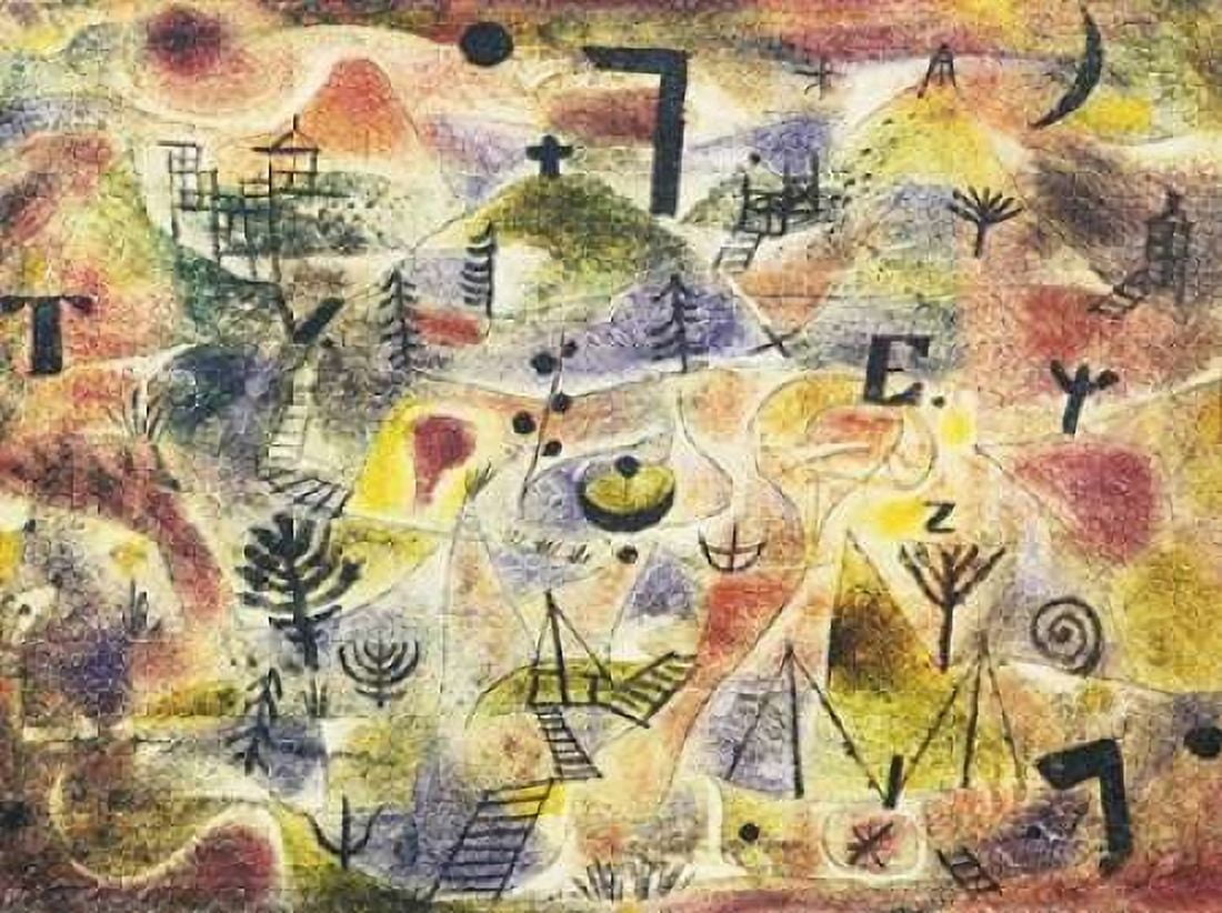 Abstract Painting Canvas Art - Paul Klee (18 x 24)