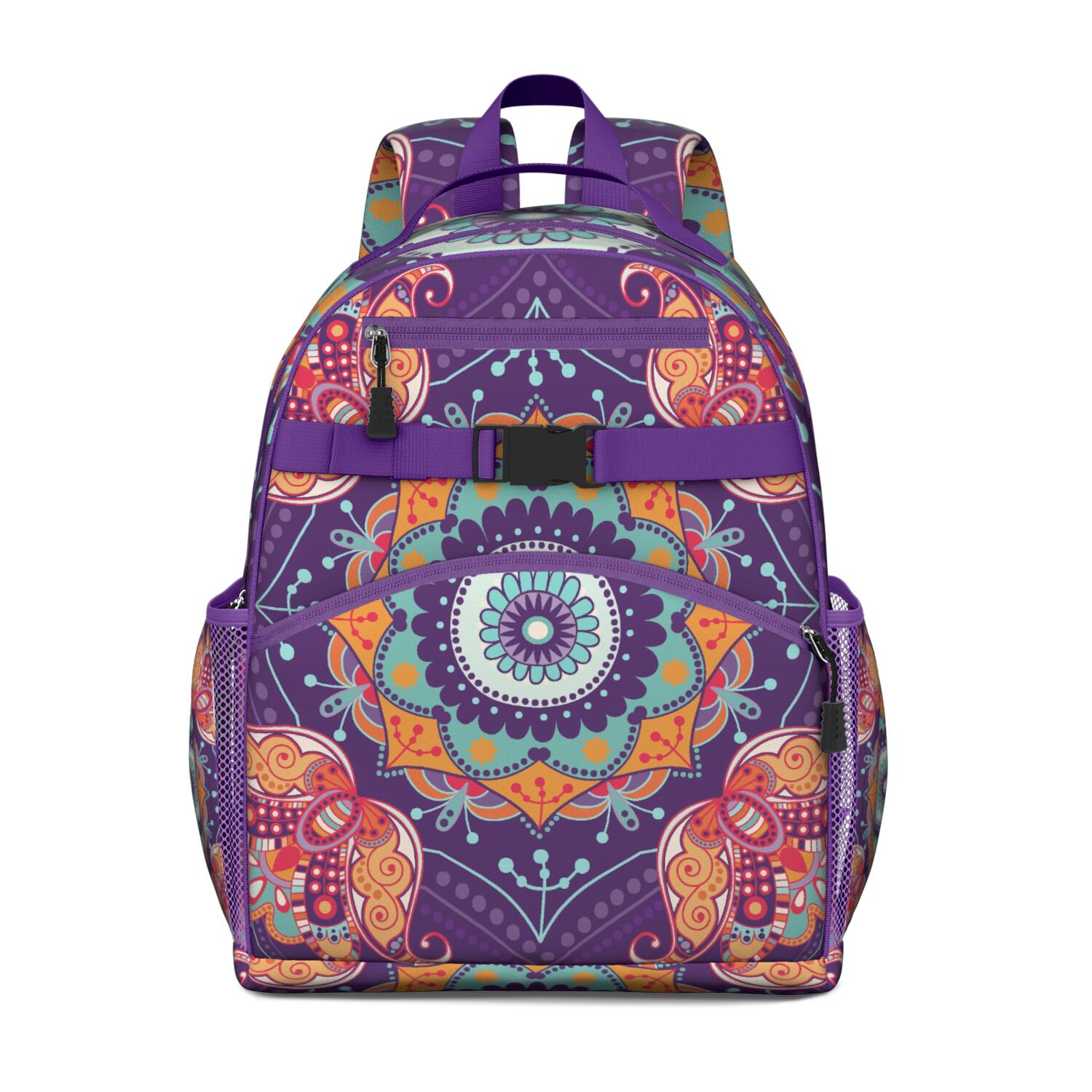 Abstract Paisley Art Decorative Paisley Print School Backpack ...