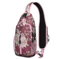 thumbnail image 1 of Abstract Paisley Art Sling Backpack – Chic Boho Floral Crossbody Daypack, Lightweight Anti-Theft Travel Bag with Adjustable Strap & Multiple Compartments, 1 of 5