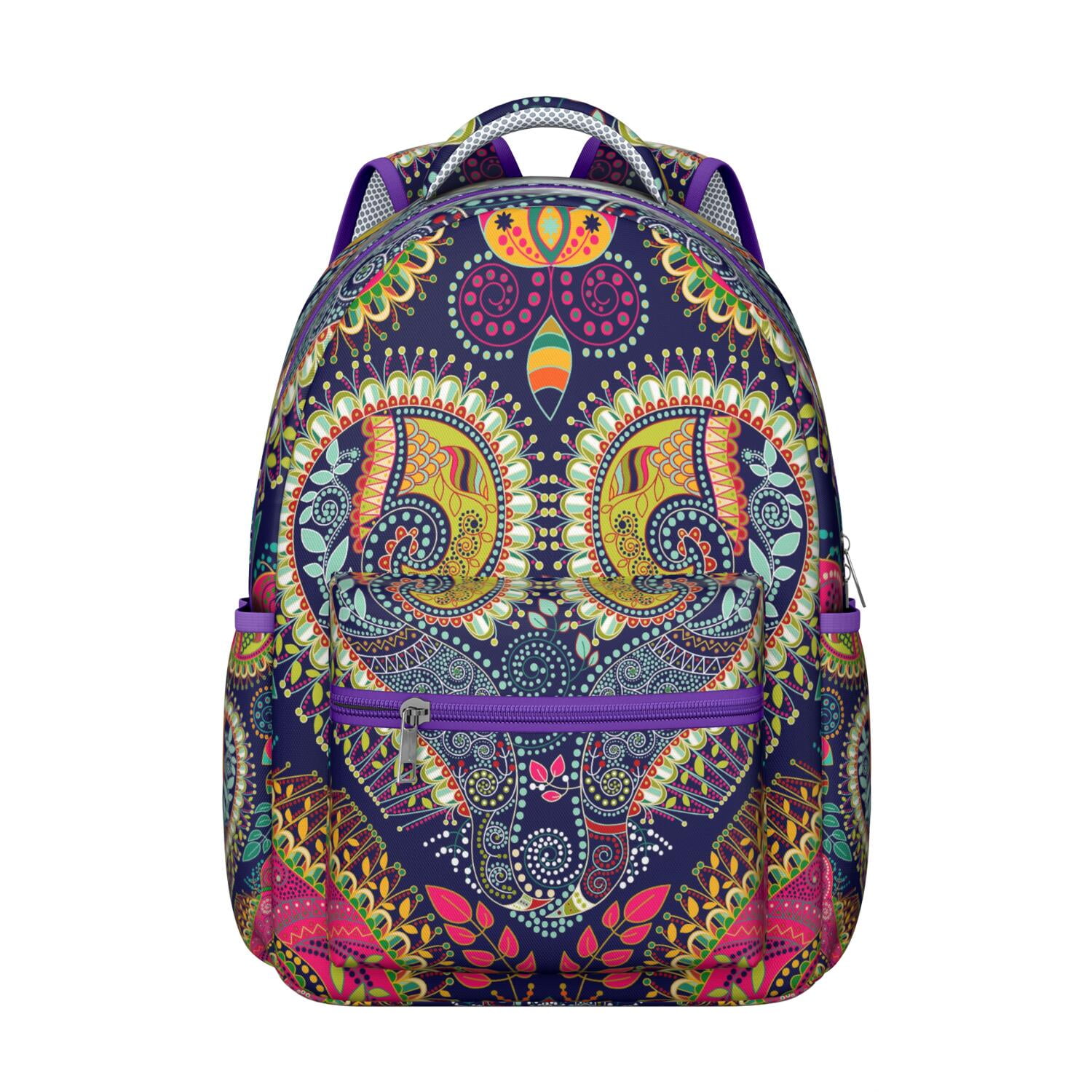 Abstract Basketball Backpack Abstract Paisley Art Student Backpack - Waterproof & Stylish for Daily ...
